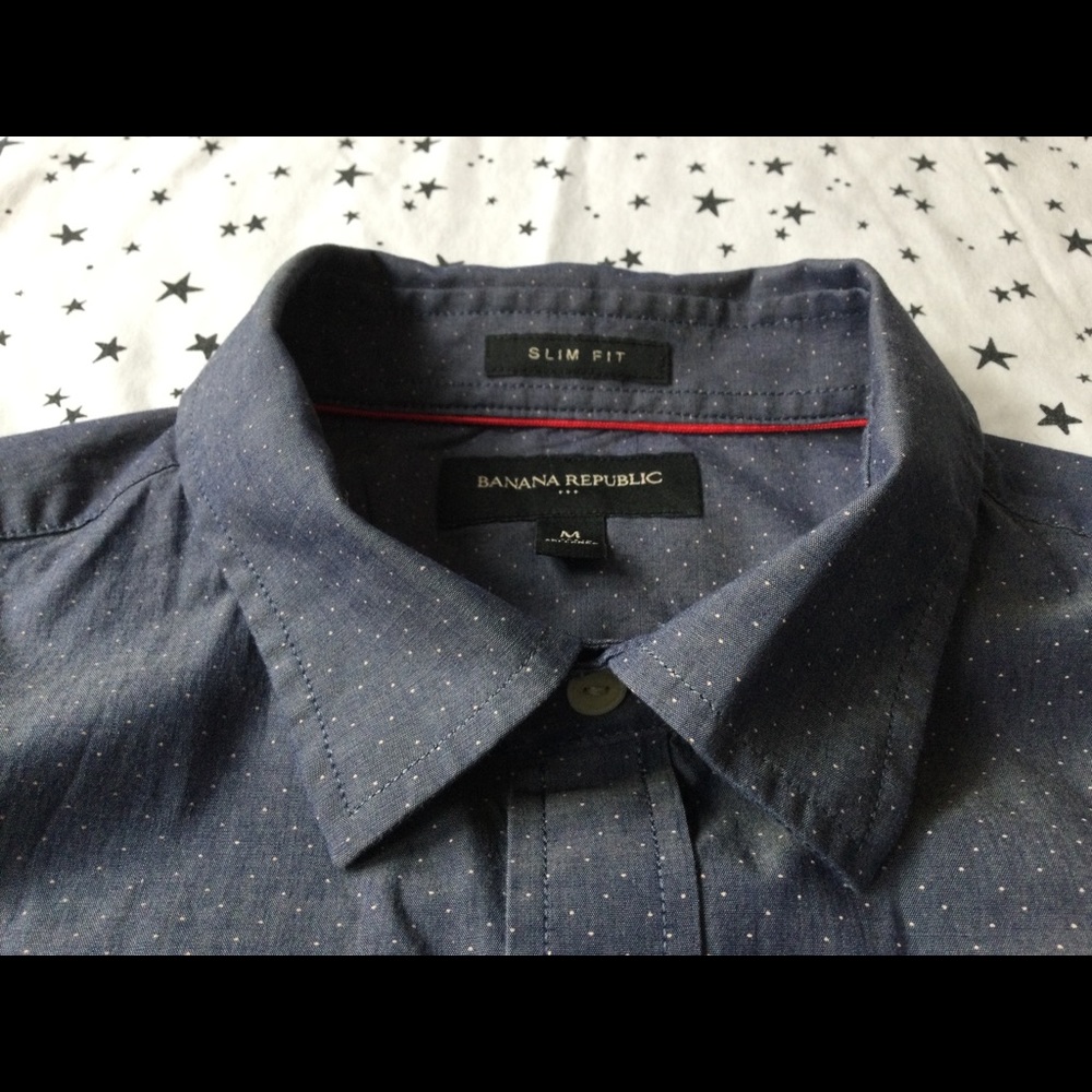 Men’s BR Dark Blue, Slim Fit, Short-sleeved, M